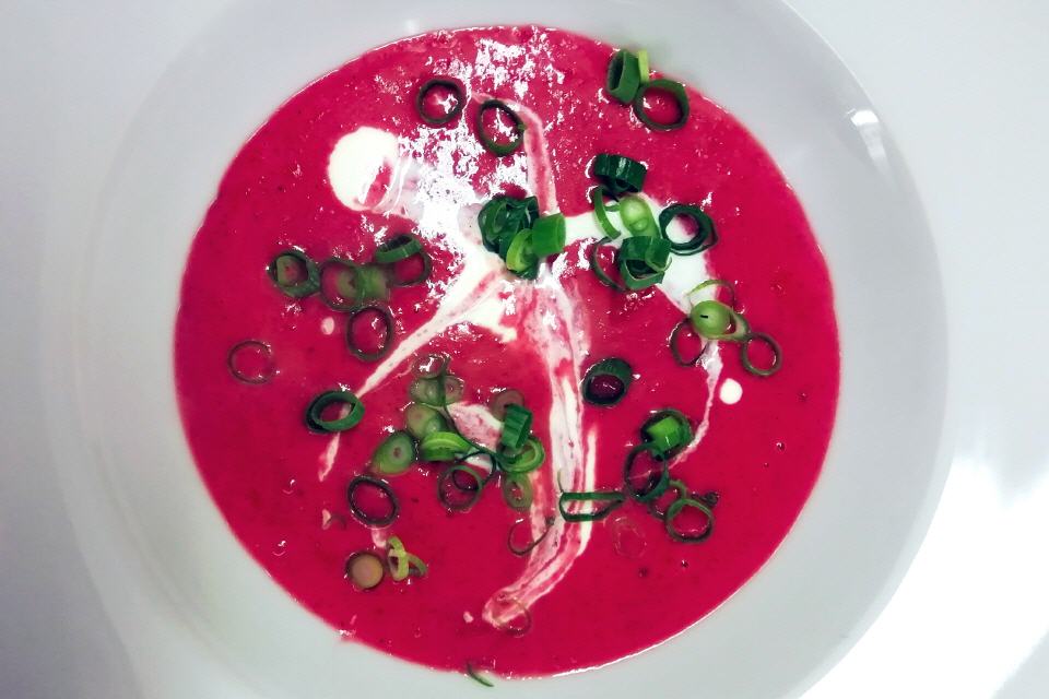 Beetroot-Soup with Sour Cream